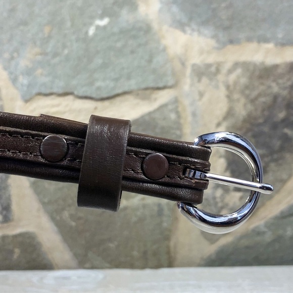 Vintage Belt Western Leather Brown XS - Picture 9 of 14